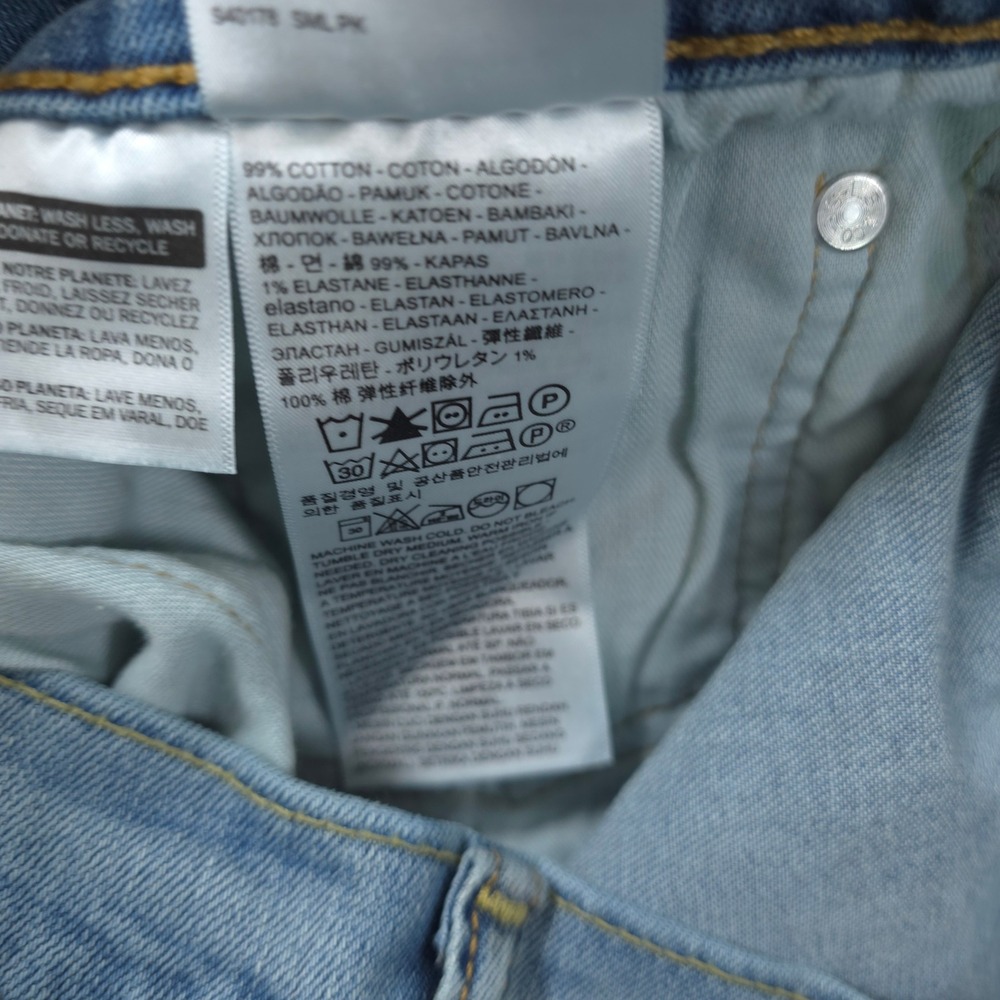 Levis 511 Jeans Mens 36x32 Blue Slim Tapered Medium Wash Stretch Comfort Faded - Picture 4 of 12